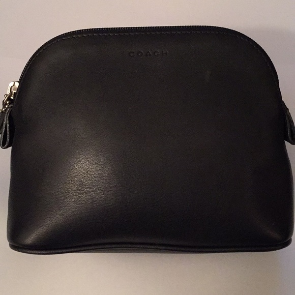 Coach Handbags - All Leather Classic Coach Makeup Bag